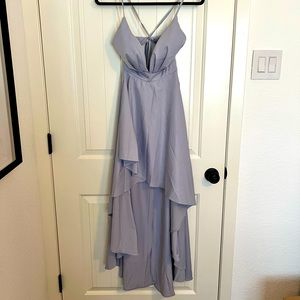 Grey high low dress
